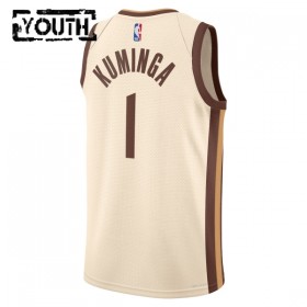 Golden State Warriors Jonathan Kuminga Nike 2025-26 City Edition Valkoinen Lasten Pelipaidat Swingman